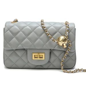 Tiffany & Fred Quilted Sheepskin Leather Crossbody Bag